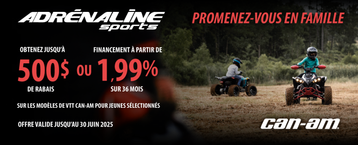 Promo Can-Am VTT jeunes
